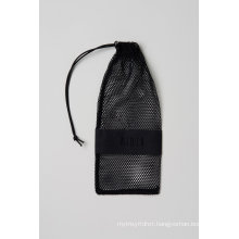 custom polyester mesh handle drawstring bag
